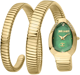 Just Cavalli Signature Zielony/Stal w odcieniu złota JC1L209M0045