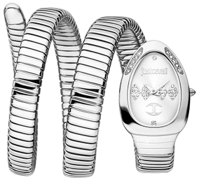 Just Cavalli Signature Snake Vezzoso Srebrny/Stal Ø22 mm JC1L230M0015