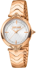 Just Cavalli Animalier Luce Srebrny/Stal w kolorze różowego złota Ø32 mm JC1L238M0085