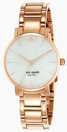 Kate Spade Gramercy Biały/Stal w kolorze różowego złota Ø34 mm 1YRU0003