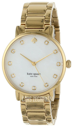 Kate Spade Gramercy Biały/Stal w odcieniu złota Ø34 mm 1YRU0007