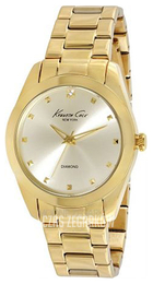 Kenneth Cole Diamond Srebrny/Stal w odcieniu złota Ø39 mm 10008055