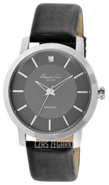 Kenneth Cole Diamond Szary/Skóra Ø43.5 mm 10008056