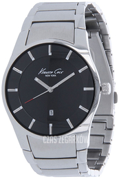 Kenneth Cole New York Czarny/Stal Ø42 mm 10011573