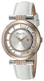 Kenneth Cole Crystallized Srebrny/Skóra Ø35 mm 10020850