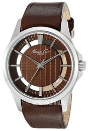 Kenneth Cole Transparency Brązowy/Skóra Ø42 mm 10022289