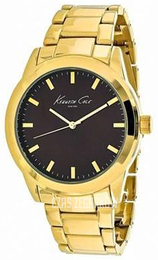 Kenneth Cole Brązowy/Stal w odcieniu złota Ø43 mm 10026503