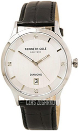 Kenneth Cole Diamond Biały/Skóra Ø42 mm 10030661