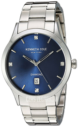 Kenneth Cole Diamond Niebieski/Stal Ø42 mm 10030778