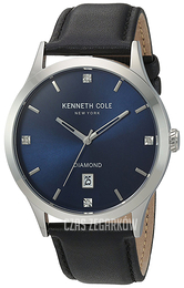 Kenneth Cole Diamond Niebieski/Skóra Ø42 mm 10030784