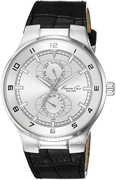 Kenneth Cole Srebrny/Skóra Ø41 mm KC1307