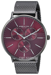 Kenneth Cole Multifunction Czerwony/Stal Ø41 mm KC14946012