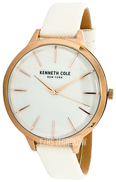 Kenneth Cole Biały/Skóra Ø38 mm KC15056001