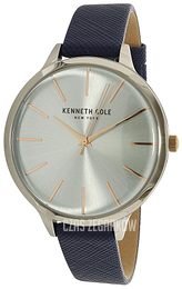 Kenneth Cole Srebrny/Skóra Ø38 mm KC15056003