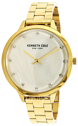 Kenneth Cole Kremowy/Stal w odcieniu złota Ø38 mm KC15056006