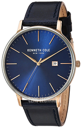 Kenneth Cole Classic Niebieski/Skóra Ø42 mm KC15059004