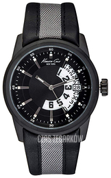 Kenneth Cole Czarny/Skóra Ø40 mm KC1836