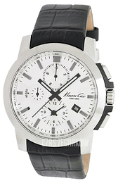 Kenneth Cole Dress Sport Srebrny/Skóra Ø44 mm KC1845