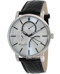 Kenneth Cole Srebrny/Skóra Ø45 mm KC1934