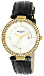 Kenneth Cole Srebrny/Skóra Ø34 mm KC2675