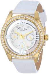 Kenneth Cole Transparency Biały/Skóra Ø37 mm KC2793