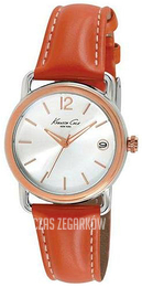 Kenneth Cole Srebrny/Skóra Ø43 mm KC2816