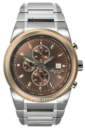 Kenneth Cole Brązowy/Stal Ø46 mm KC3850