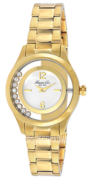 Kenneth Cole Transparency Srebrny/Stal w odcieniu złota Ø34 mm KC4942