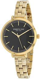 Kenneth Cole Classic Czarny/Stal w odcieniu złota Ø36 mm KC50263010