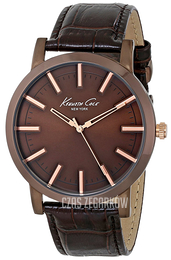 Kenneth Cole Slim Brązowy/Skóra Ø44 mm KC8044
