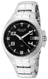 Kenneth Cole Czarny/Stal Ø43 mm KC9072