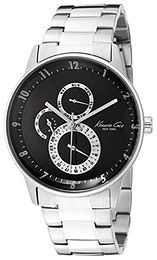 Kenneth Cole Czarny/Stal Ø42 mm KC9075