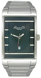 Kenneth Cole Dress Czarny/Stal Ø34 mm KC9076