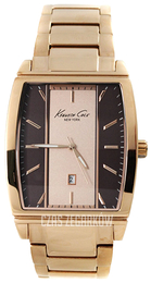 Kenneth Cole Brązowy/Stal w kolorze różowego złota Ø42 mm KC9096