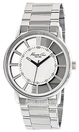 Kenneth Cole Transparency Srebrny/Stal Ø44 mm KC9103