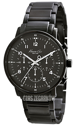 Kenneth Cole Dress Sport Czarny/Stal Ø42 mm KC9213
