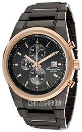 Kenneth Cole Czarny/Stal Ø46 mm KC9217