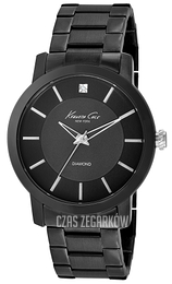 Kenneth Cole Diamond Czarny/Stal Ø44 mm KC9286