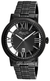 Kenneth Cole Czarny/Stal Ø40 mm KC9316