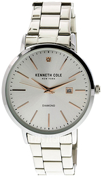 Kenneth Cole Diamond Srebrny/Stal Ø42 mm KCC0122001