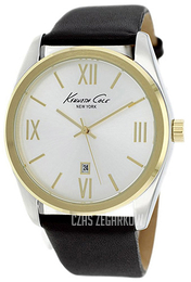 Kenneth Cole Srebrny/Skóra Ø40 mm KCW1035