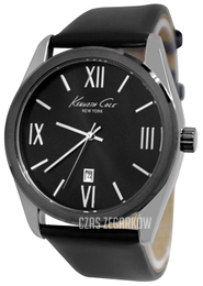 Kenneth Cole Czarny/Skóra Ø43 mm KCW1036