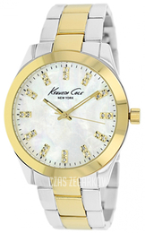 Kenneth Cole Biały/Stal Ø40 mm KCW4028