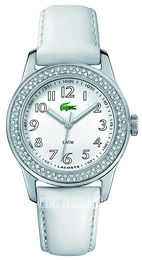 Lacoste Advantage Biały/Skóra Ø46 mm 2000464