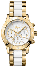 Lacoste Biały/Stal w odcieniu złota Ø40 mm 2000910