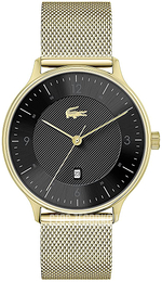 Lacoste Club Czarny/Stal w odcieniu złota Ø42 mm 2011138