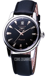 Longines Conquest Czarny/Skóra Ø35 mm L1.611.4.52.2