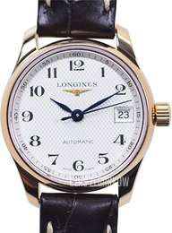 Longines Master Srebrny/Skóra Ø25.5 mm L2.128.8.78.3