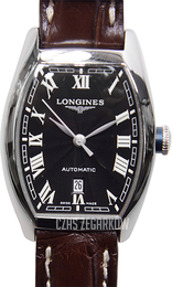 Longines Evidenza Czarny/Skóra Ø26 mm L2.142.4.51.4