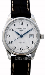 Longines Master Srebrny/Skóra Ø29 mm L2.257.4.78.3